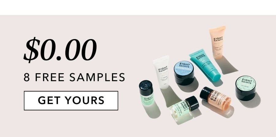 Get 8 free samples