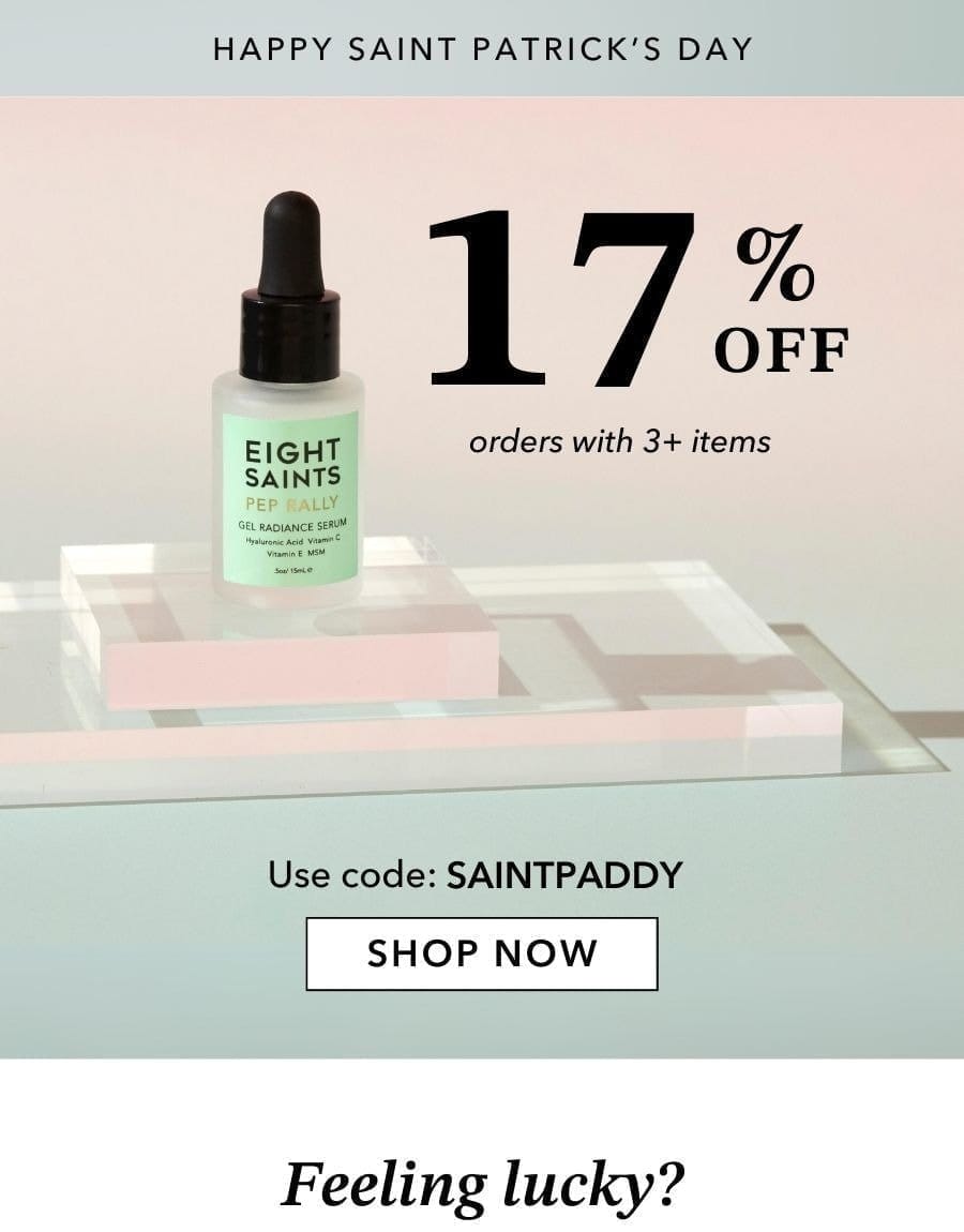 Shop our Saint Patrick's Sale