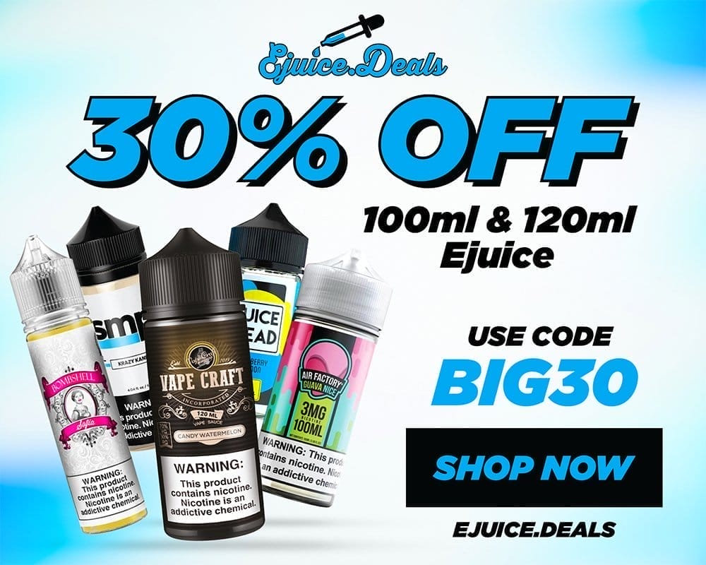 30% off all 100ml and 120ml bottles!