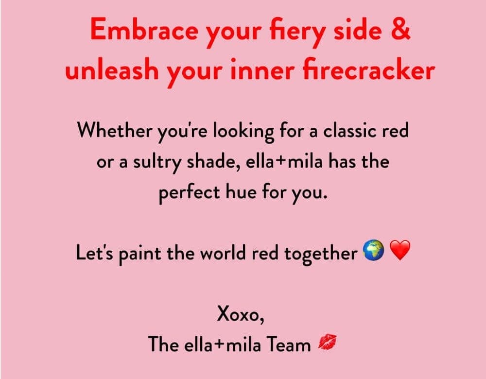 Embrace your fiery side & unleash your inner firecracker