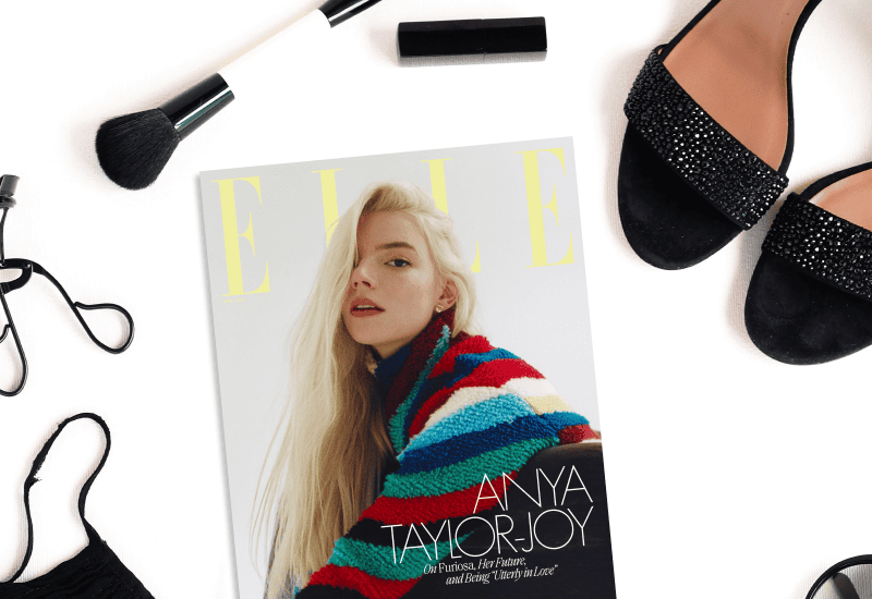 ELLE Magazine featuring cover star Anya Taylor-Joy