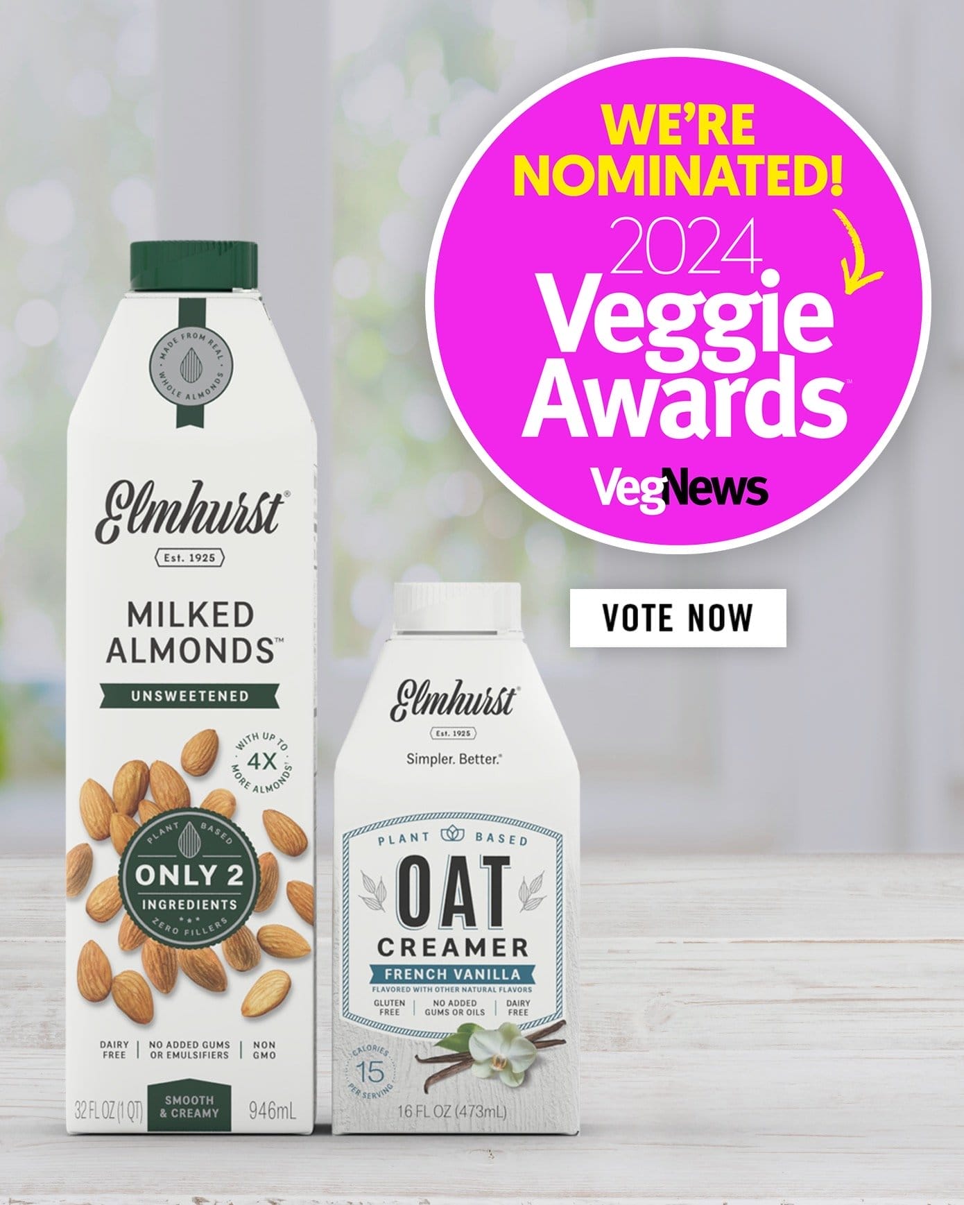 We're nominated 2024 veggie awards - vote now