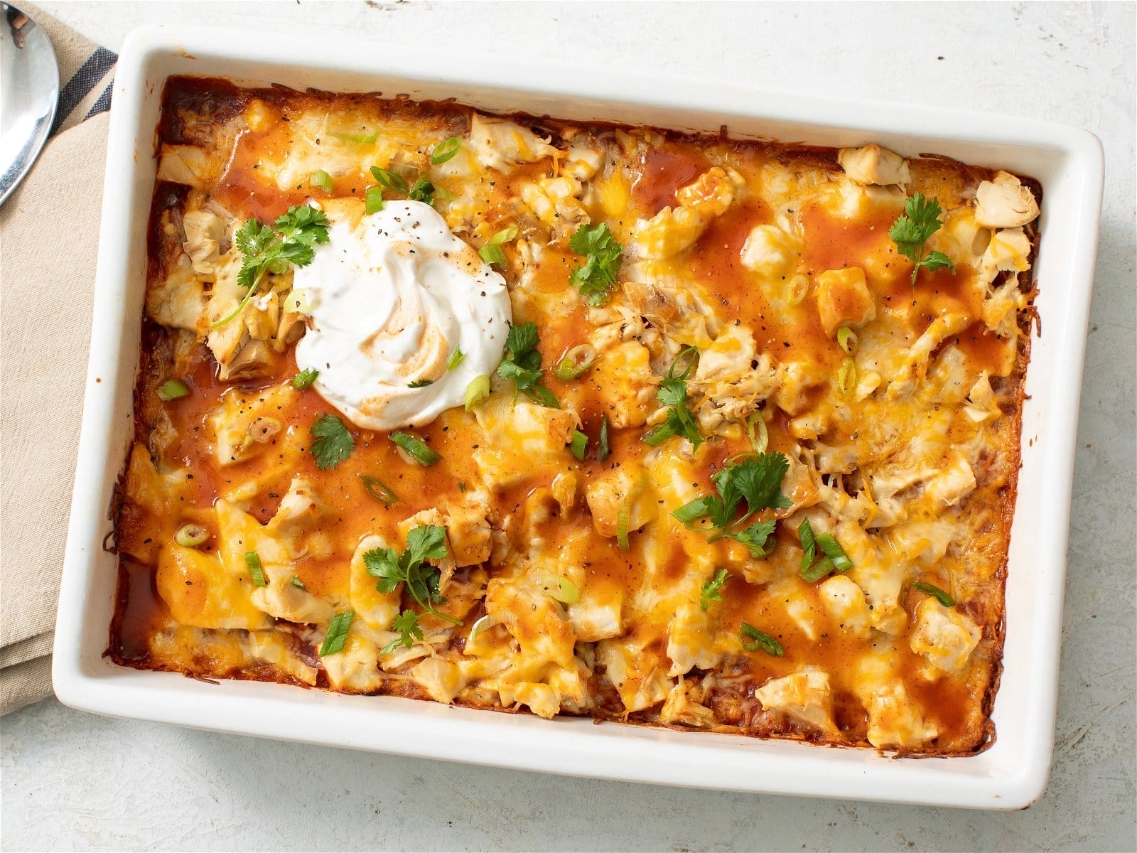 Chicken & Cheese Tamale Casserole