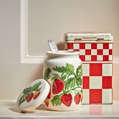 Strawberries Medium Jam Jar