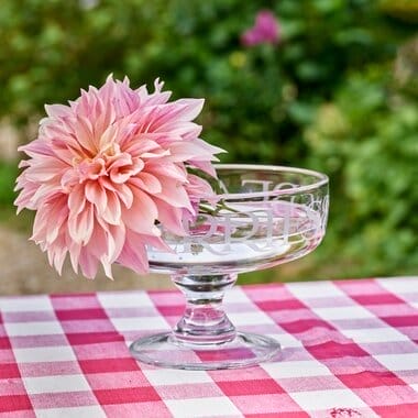 Black Toast Small Glass Trifle Bowl 