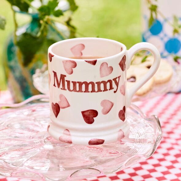  Pink Hearts Mummy 1/2 Pint Mug