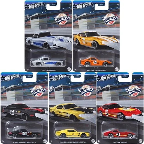 Hot Wheels Vintage Racing 2024 Mix 2 Vehicle Case of 10