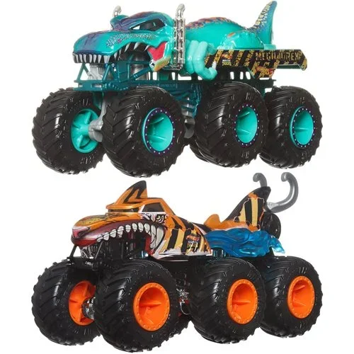 Hot Wheels Monster Trucks Big Rigs 1:64 Scale Vehicle 2024 Mix 3 Case of 4