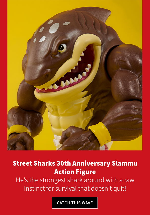 Sharks 30th Anniversary Slammu Action Figure He's the strongest shark around with a raw instinct for survival that doesn't quit!