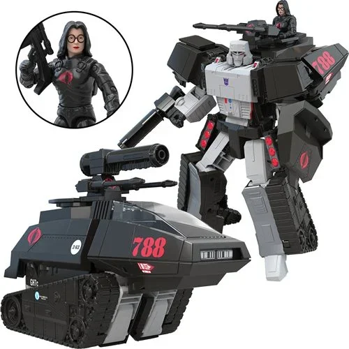 Transformers Collaborative G.I. Joe Mash-Up Megatron H.I.S.S. Tank with Cobra Baroness Figure