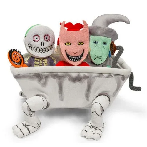 The Nightmare Before Christmas Lock, Shock & Barrel in Bathtub 9-Inch Interactive Plush