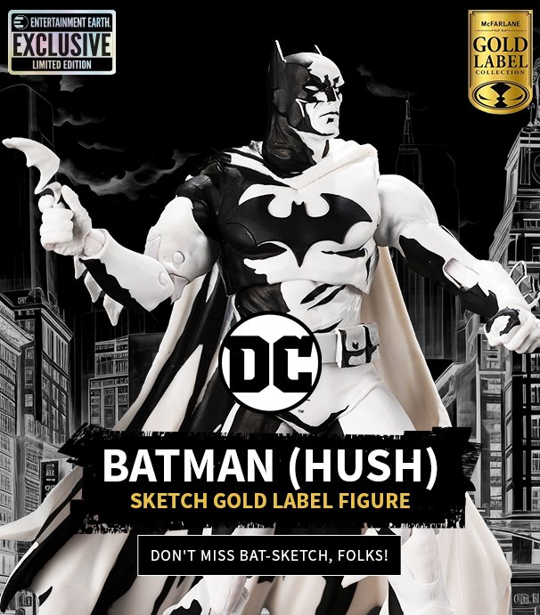  Batman Hush Sketch Gold Label Figure 