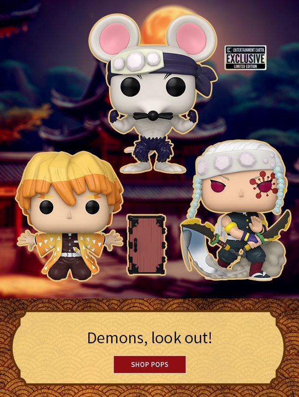 Demon, loot out! Shop Pop!s