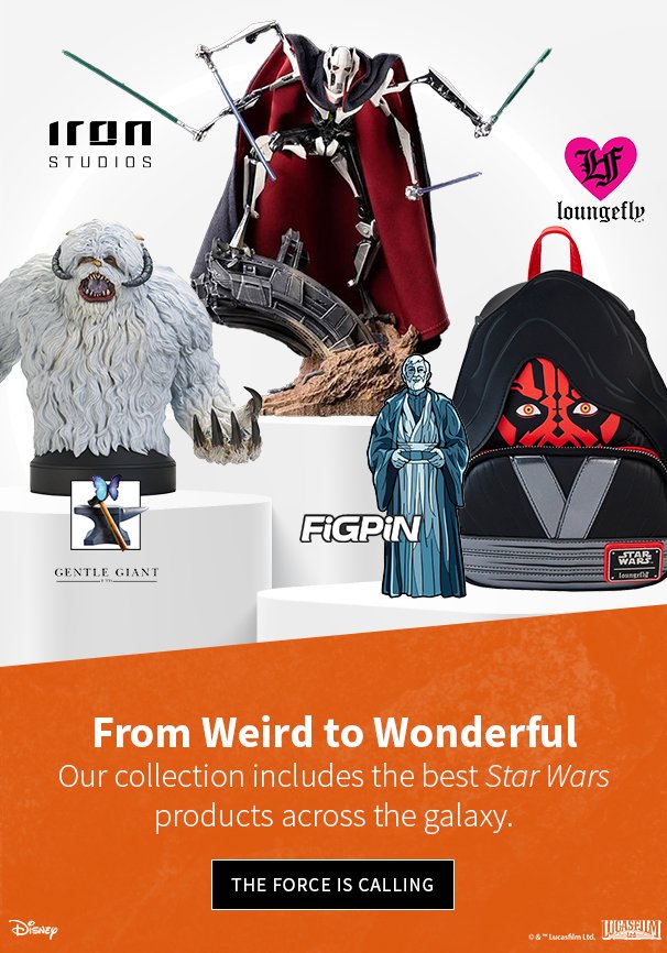 From Weird to Wonderful Our collection includes the best Star Wars products across the galaxy. The Force is Calling 