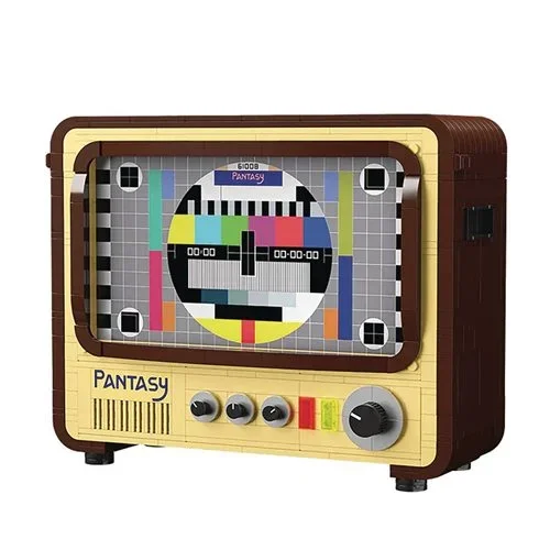 Retro 1960s Television 1,208-Piece Building Block Set - Previews Exclusive