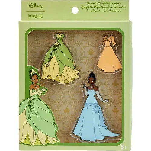 The Princess and the Frog Tiana Paper Doll Magnetic Pin Set