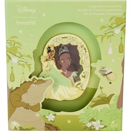 The Princess and the Frog Tiana Lenticular 3-Inch Collector Box Pin