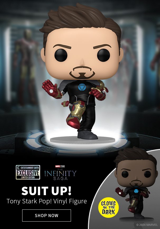 Iron Man 3 Tony Stark Suit-Up Pop! inyl Figure Glows in the Dark Shop Now