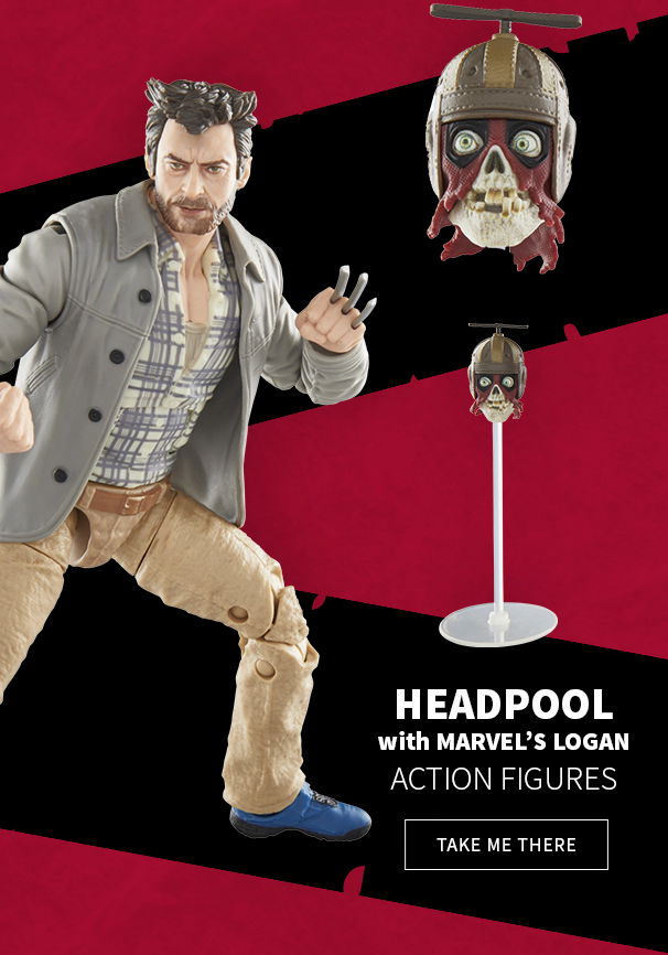 Headpool with Marve's Logan Action Figures Take Me There