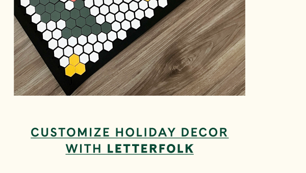 Customize Holiday Decor With Letterfolk