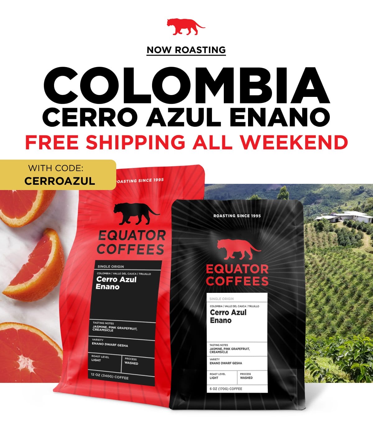 Cerro Azul Enano: Free Shipping All Weekend