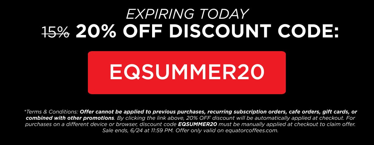 20% OFF Discount Code: EQSUMMER20