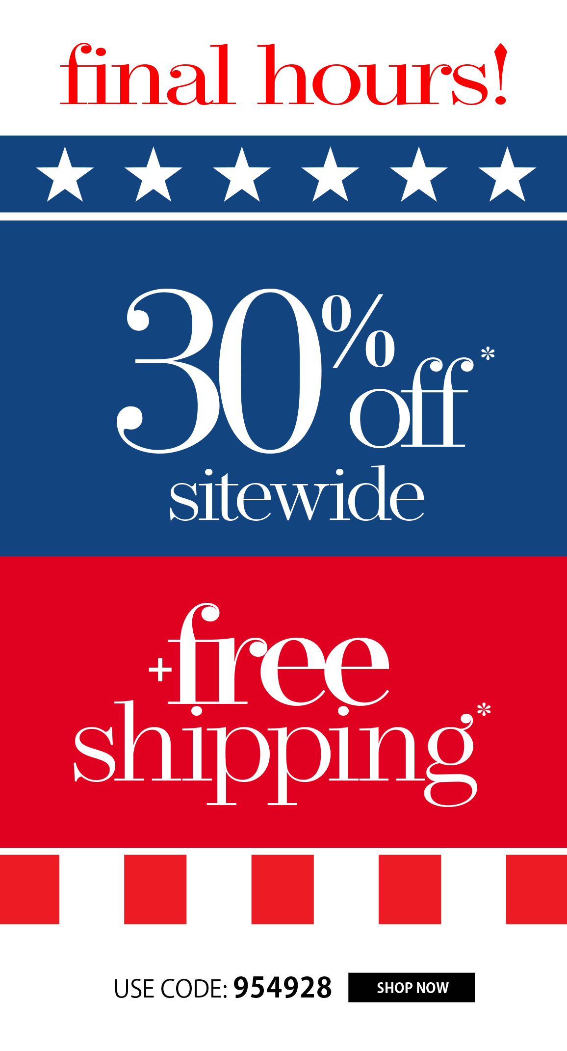 EXTRA 30% OFF + FREE SHIPPING ON ORDERS \\$89 OR MORE