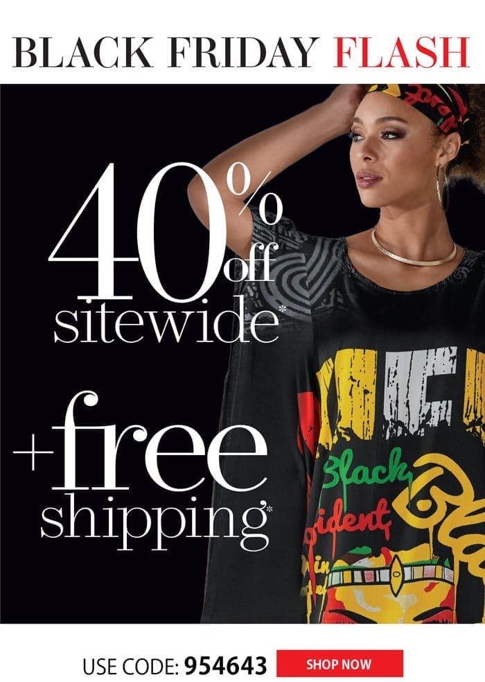 EXTRA 40% OFF + FREE SHIPPING