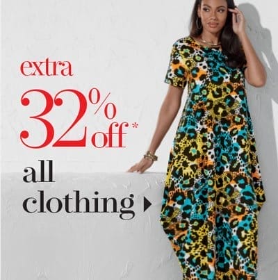 EXTRA 32% OFF CLOTHING