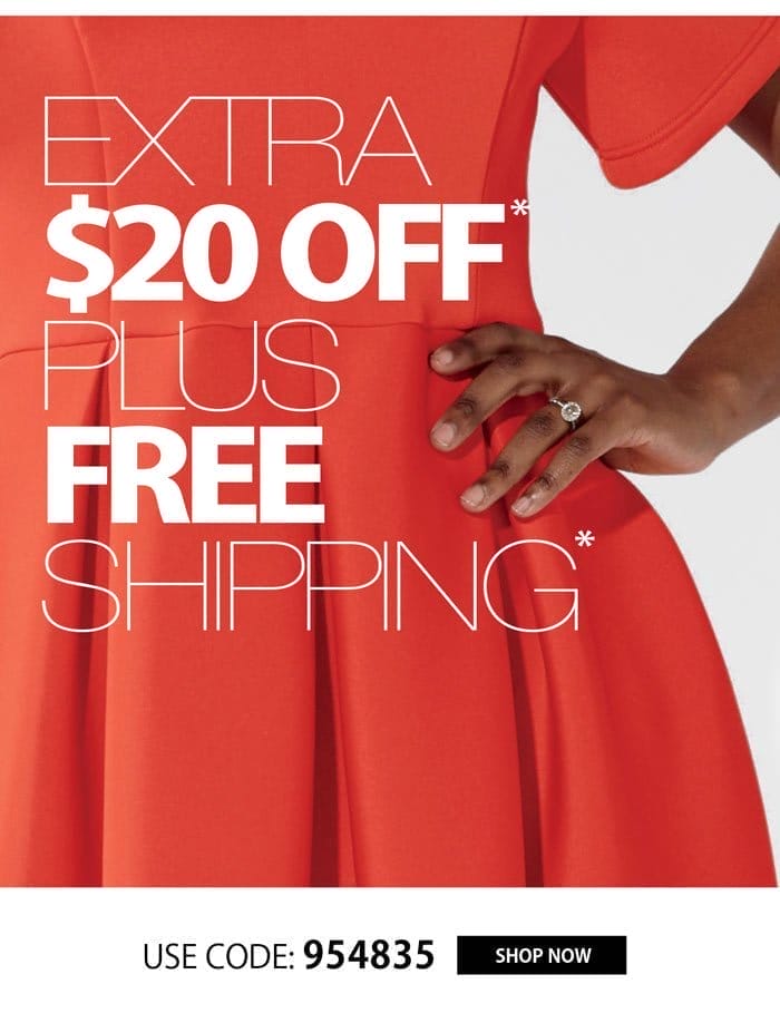 EXTRA \\$20 OFF + FREE SHIPPING!