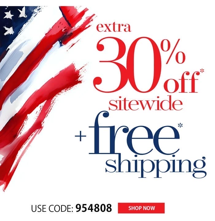 EXTRA 30% OFF + FREE SHIPPING ON ORDERS OF \\$99 OR MORE!