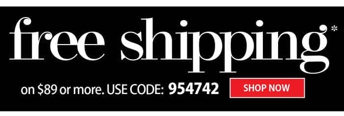 FREE SHIPPING ON ORDERS \\$89 OR MORE