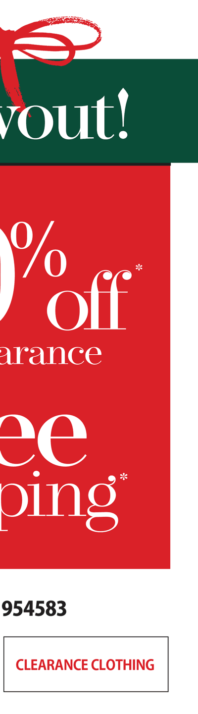 EXTRA 30% OFF CLEARANCE CLOTHING