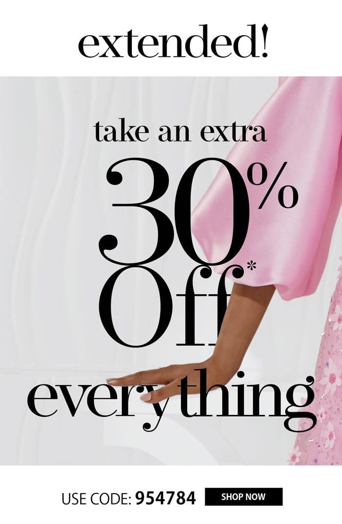 EXTRA 30% OFF SITEWIDE!