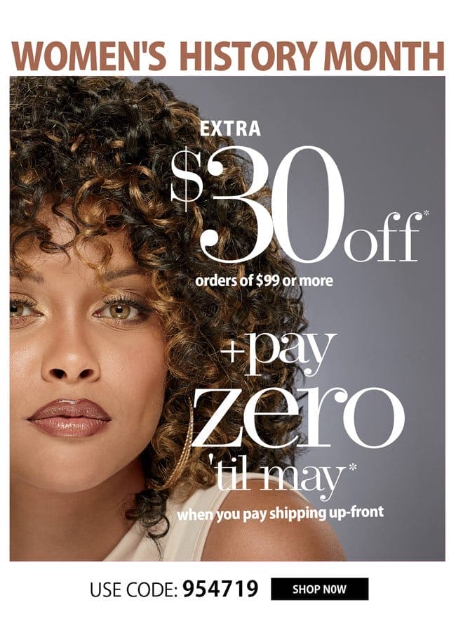 EXTRA \\$30 OFF + BUY NOW, PAY LATER