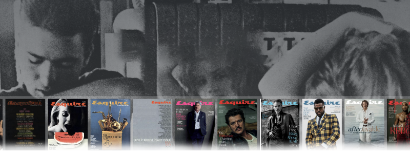 Esquire Classic banner with past issues of the magazine
