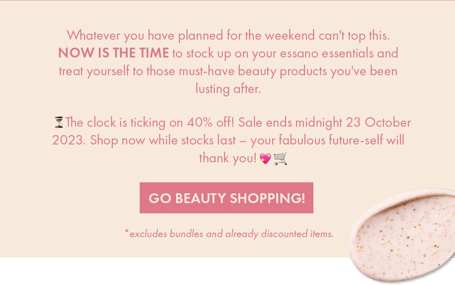 GO BEAUTY SHOPPING!