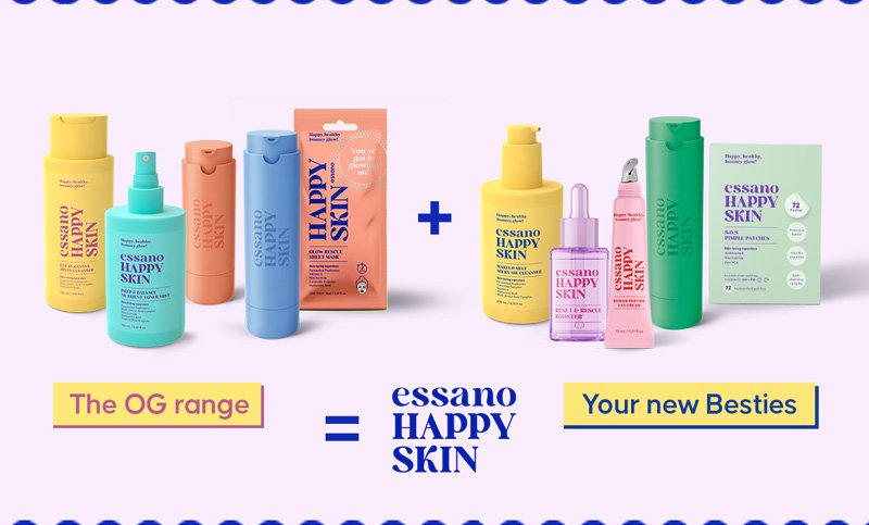 The essano HAPPY SKIN full range!