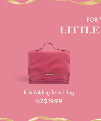 Pink Folding Travel Bag