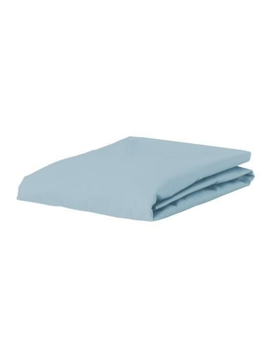 ESSENZA Premium Percale Iceblue Spannbettlaken 90 x 200 cm