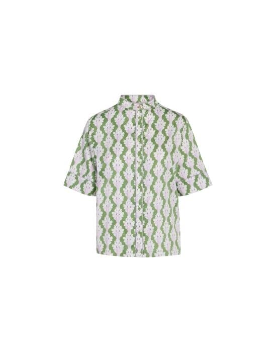 Image of ESSENZA Poppy Tesse Greenish Shirt Kurzarm M