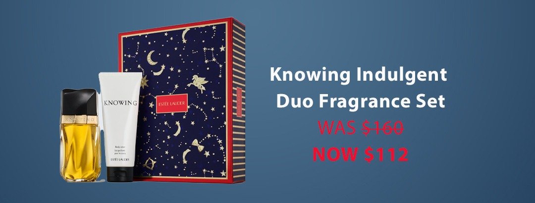 knowing indulgent duo fragrance set