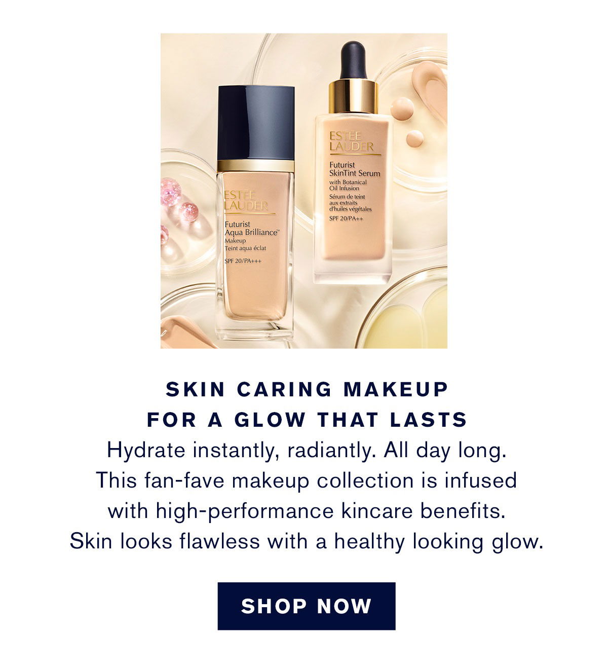 Skin Caring makeup for a Glow that lasts