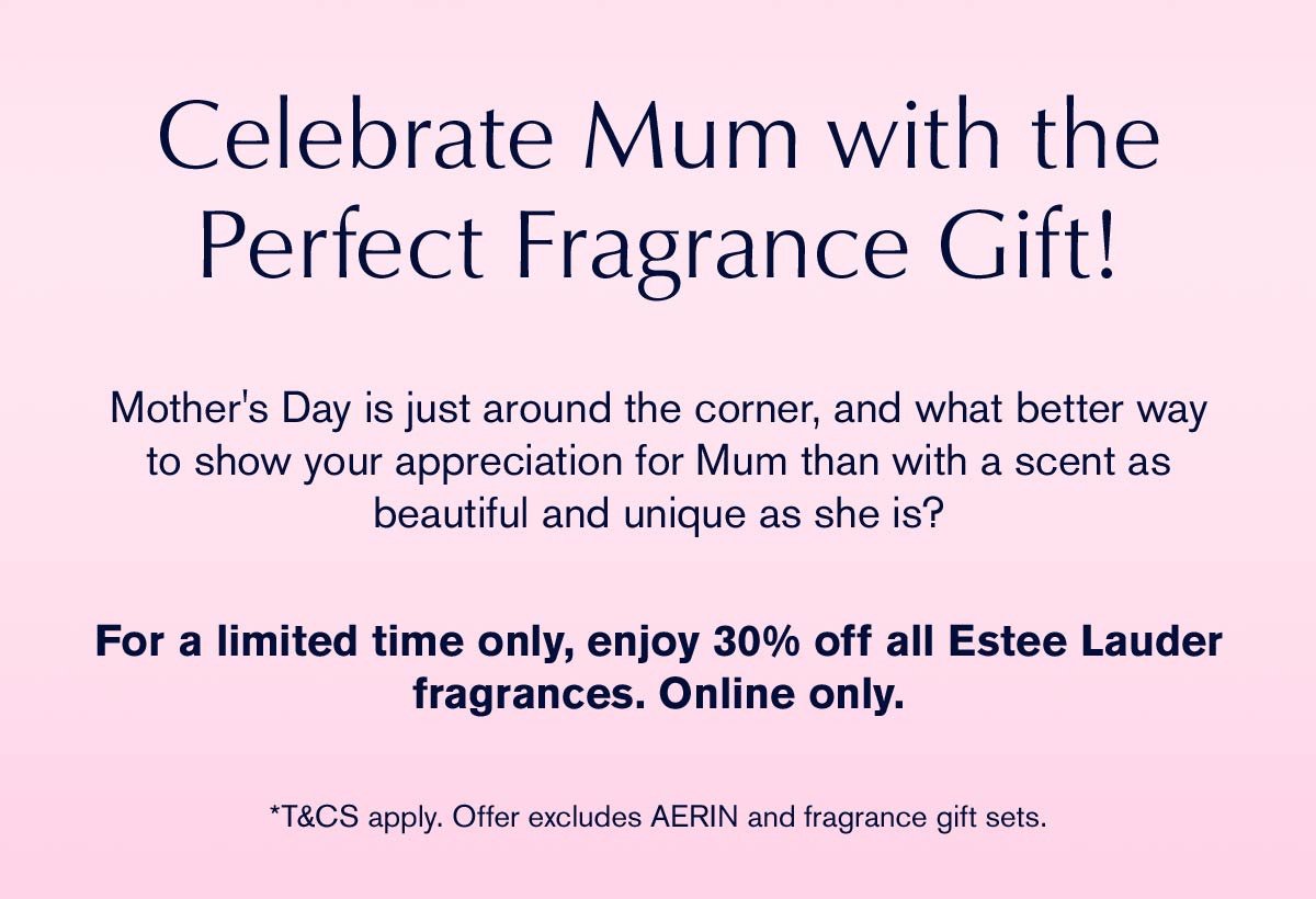 Celebrating mum with the perfect fragrance gift<br>