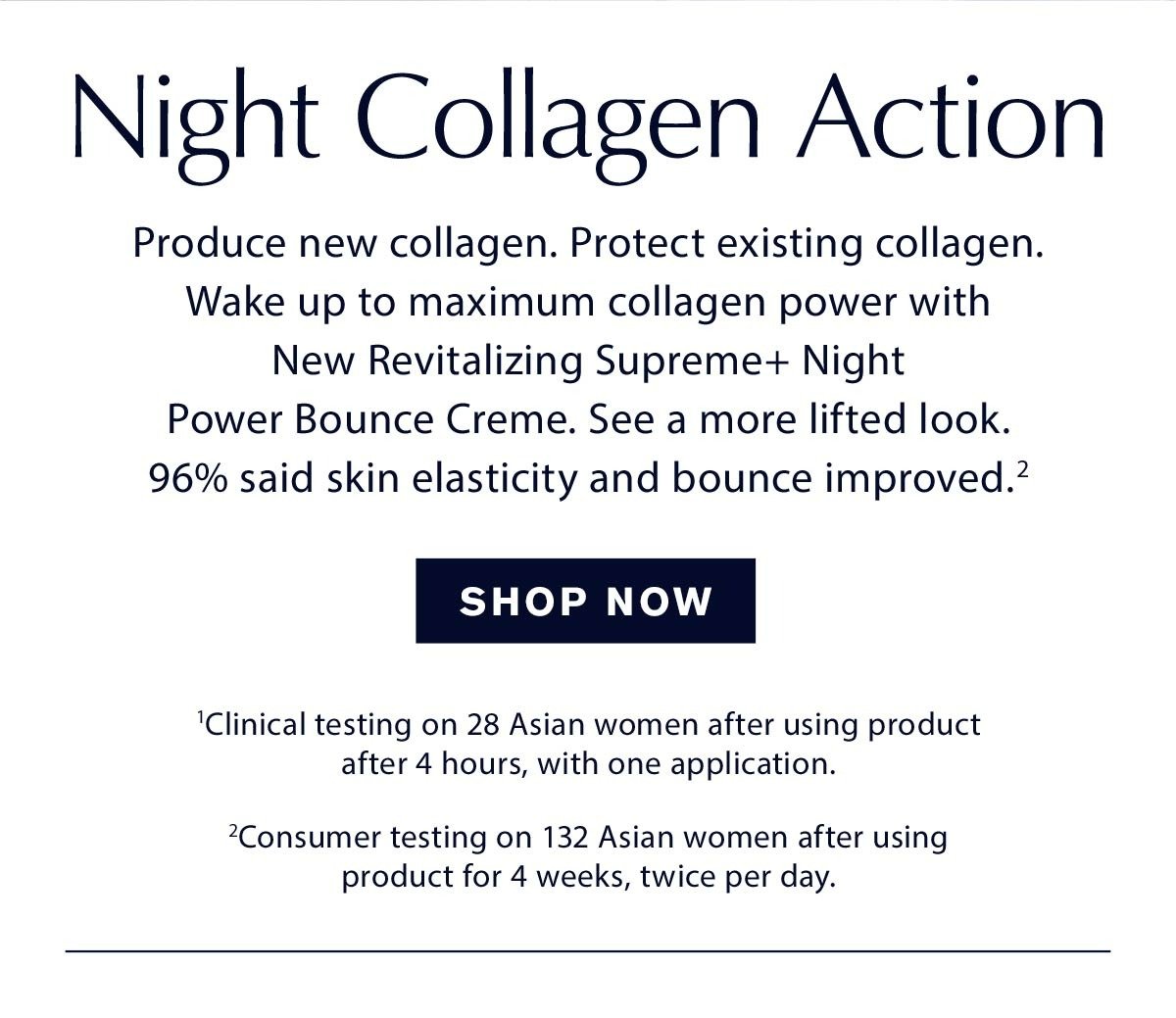 Night collagen action