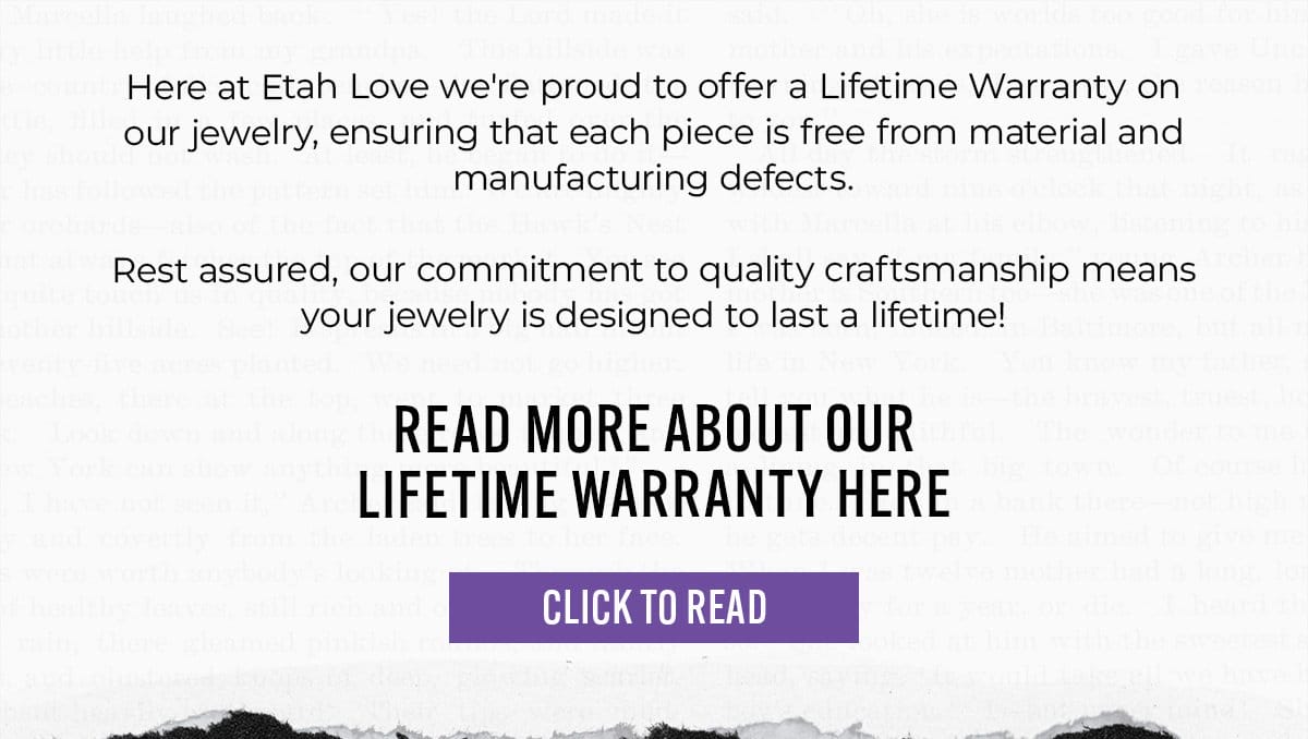 Etah Love's Lifetime Warranty
