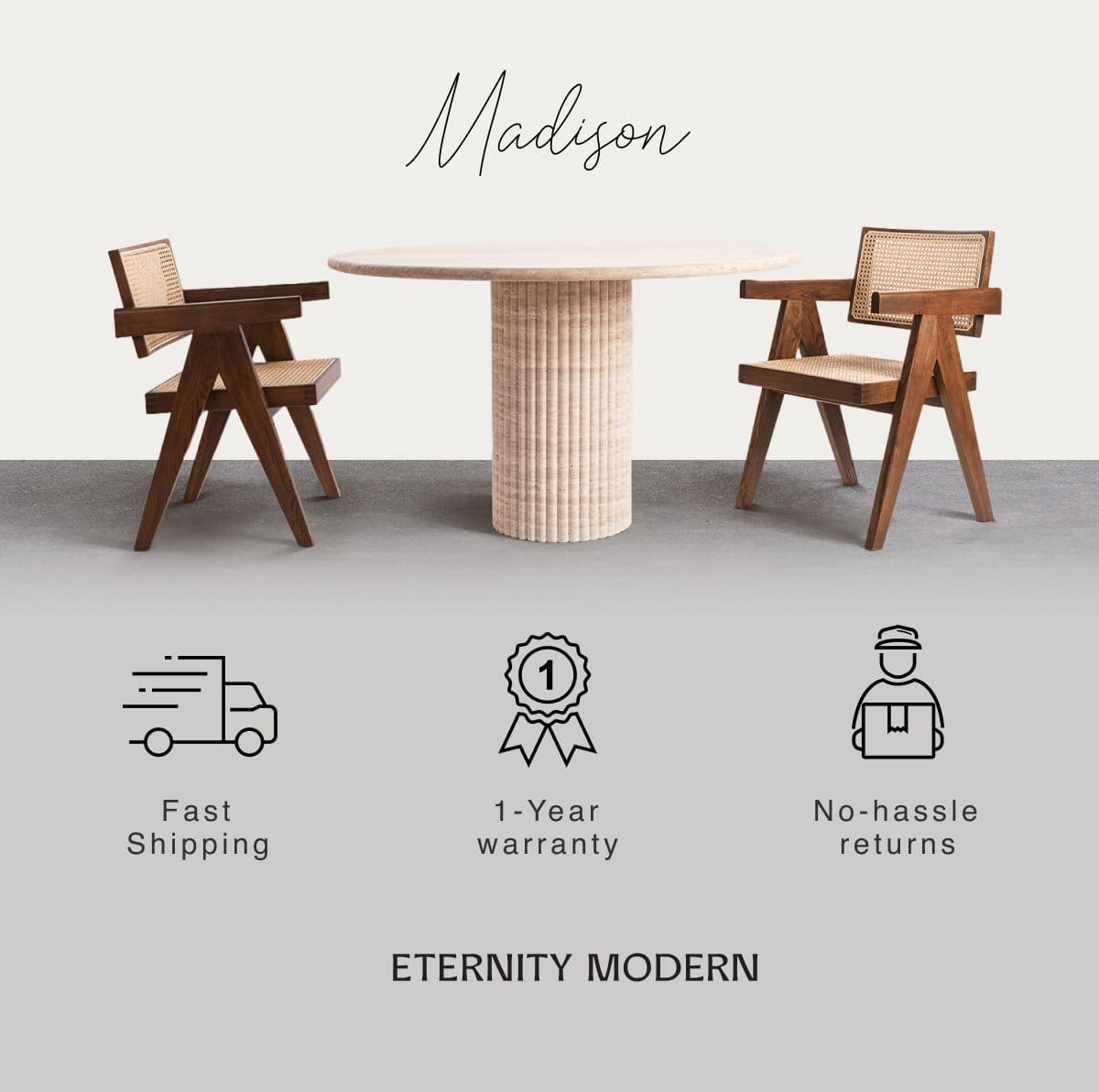 Madison - Fast Shipping - 1 Year Warranty - No hassle returns - ETERNITY MODERN