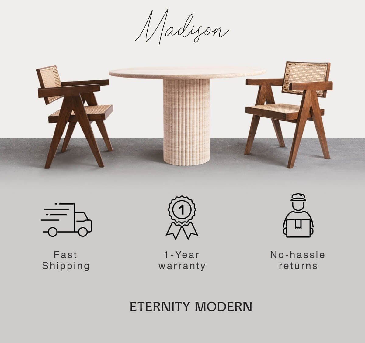 Madison - Fast Shipping - 1 Year Warranty - No hassle returns - ETERNITY MODERN