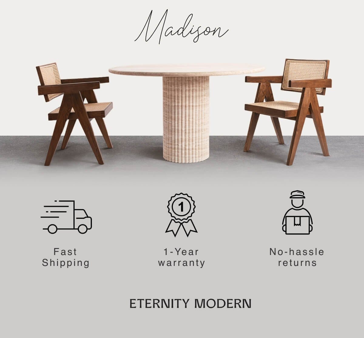 Madison - Fast Shipping - 1 Year Warranty - No hassle returns - ETERNITY MODERN