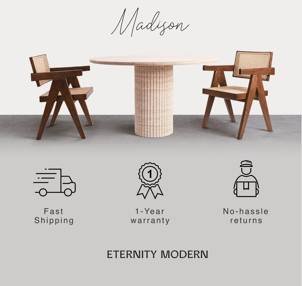 Madison - Fast Shipping - 1 Year Warranty - No hassle returns - ETERNITY MODERN